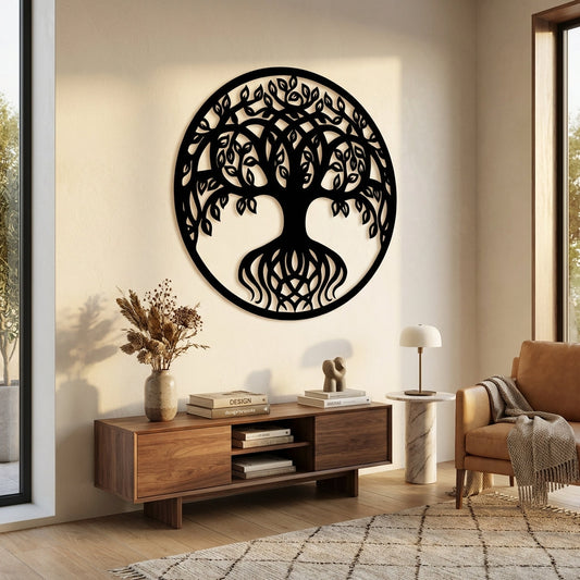 Tree of Life Metal Wall Art – Nature Inspired Modern Decor