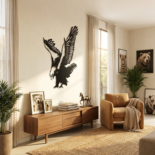 Free Eagle Metal Wall Art – Freedom & Power Animal Decor