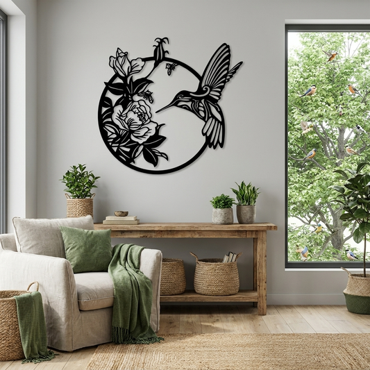 Messenger of Spring Bird Metal Wall Art – Nature & Renewal Decor