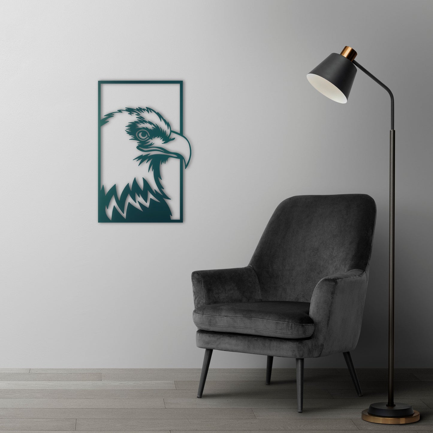 Eagle's Gaze Metal Wall Art | Majestic Bird Wall Sculpture Decor