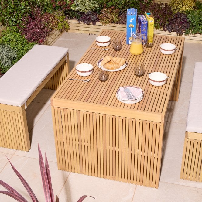 Kyoto 4 Seat Dining Set With Cushions