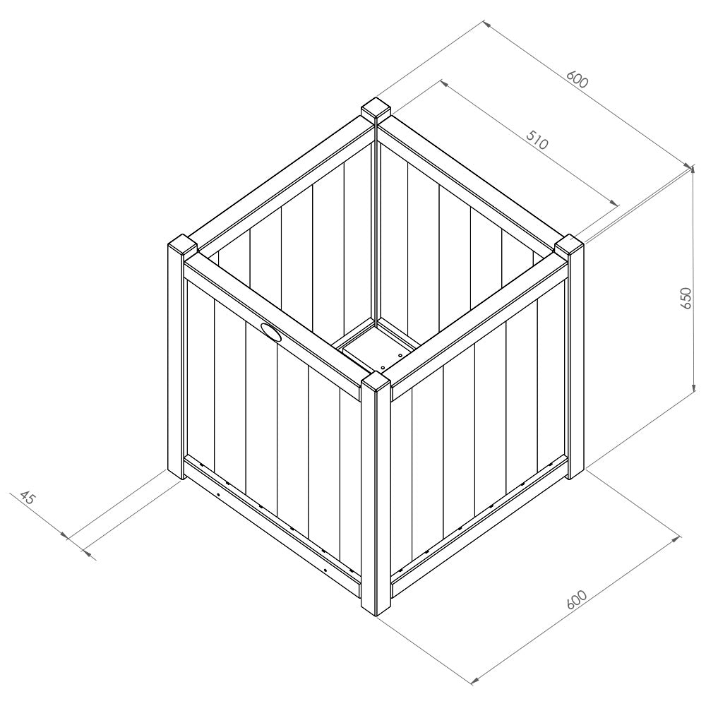 Holywell Square Planter Set