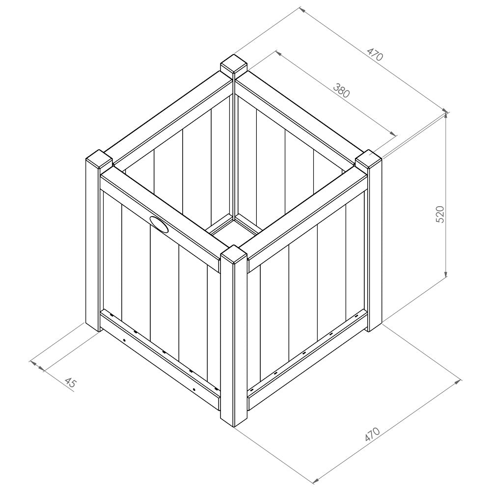 Holywell Square Planter Set