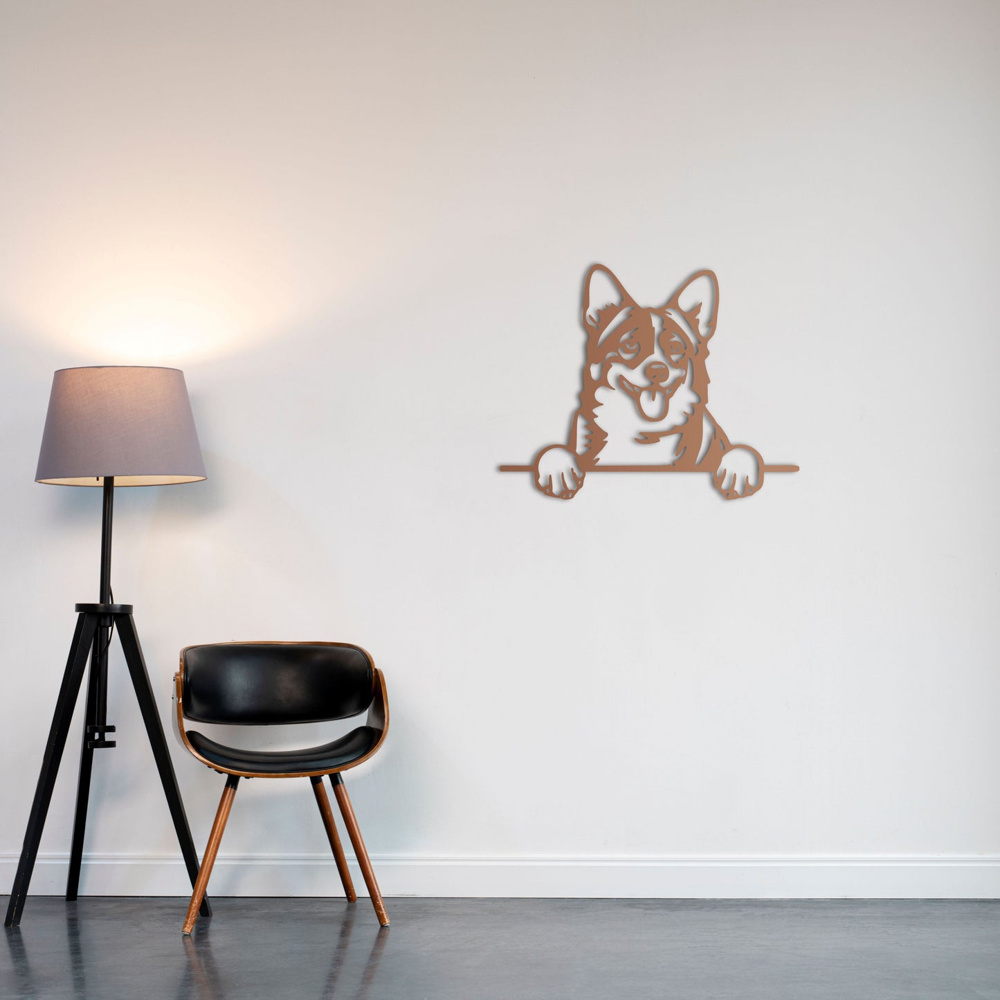 Happy Dog Metal Wall Art – Joyful Pet Lover Decor