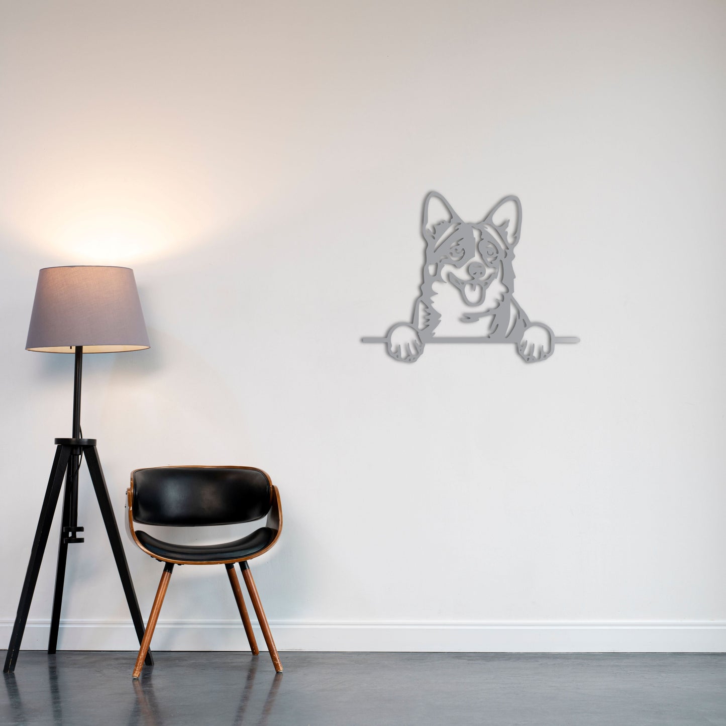 Happy Dog Metal Wall Art – Joyful Pet Lover Decor