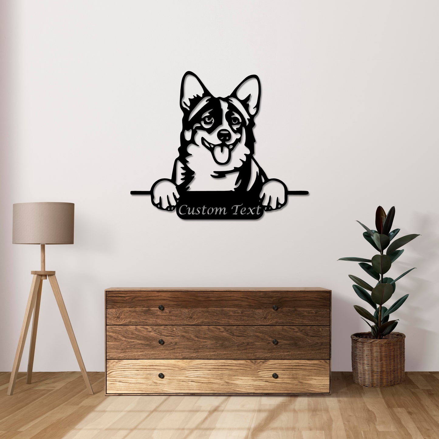 Happy Dog Metal Wall Art – Joyful Pet Lover Decor