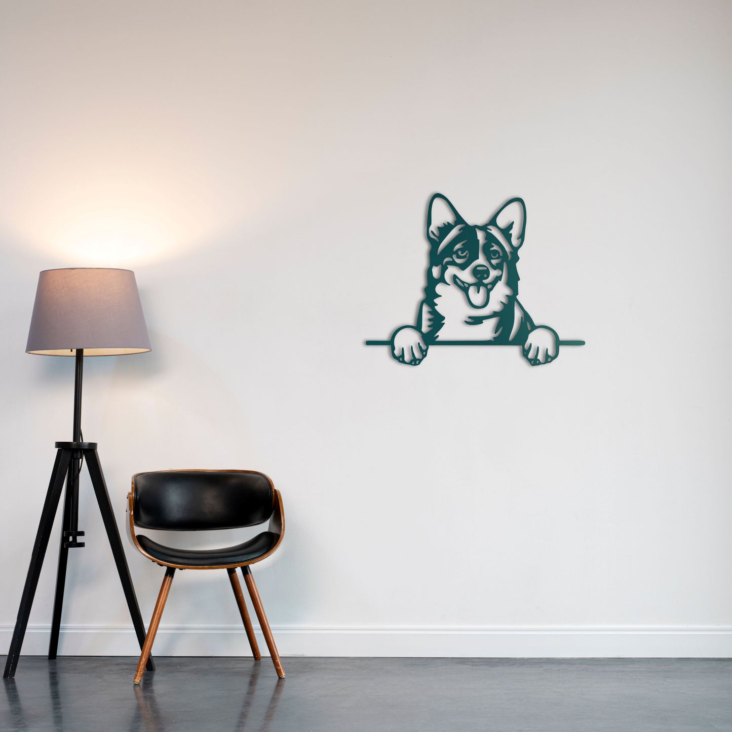 Happy Dog Metal Wall Art – Joyful Pet Lover Decor
