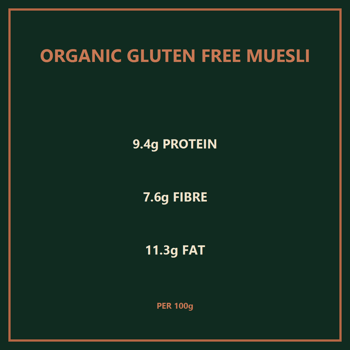 Organic Gluten Free Muesli