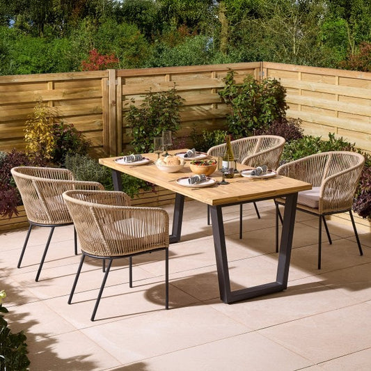 Oslo 4 Seat Dining Set - 160cm Table
