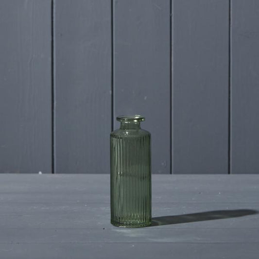 Vintage Green Glass Bottle D5.2 x H13.2cm  Weight-520g