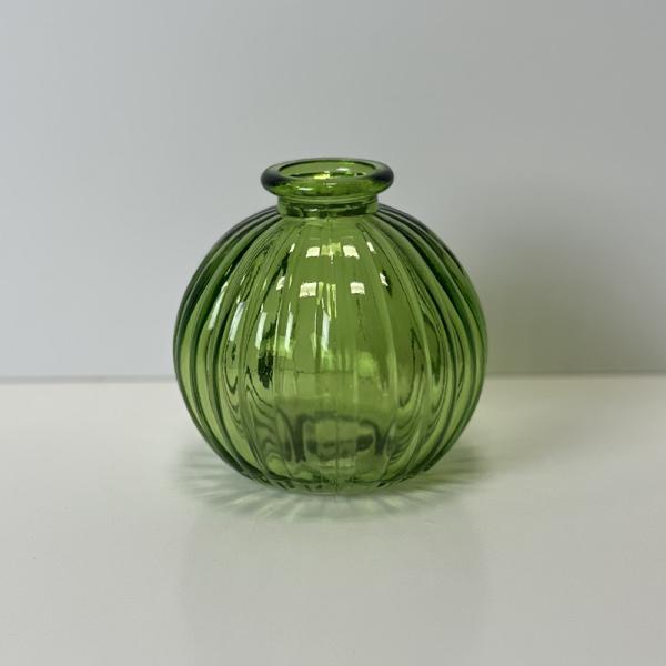Emerald Green Round Bottle H8.4cm D8.3cm  Weight-197g