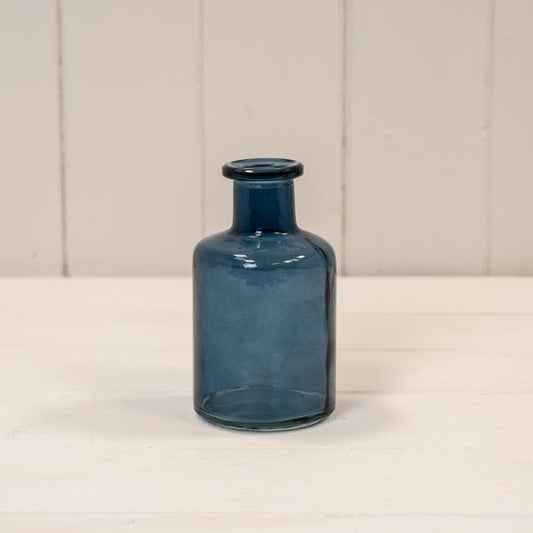 Blue Glass Bottle D6.8 x H11.8cm  Weight-186g
