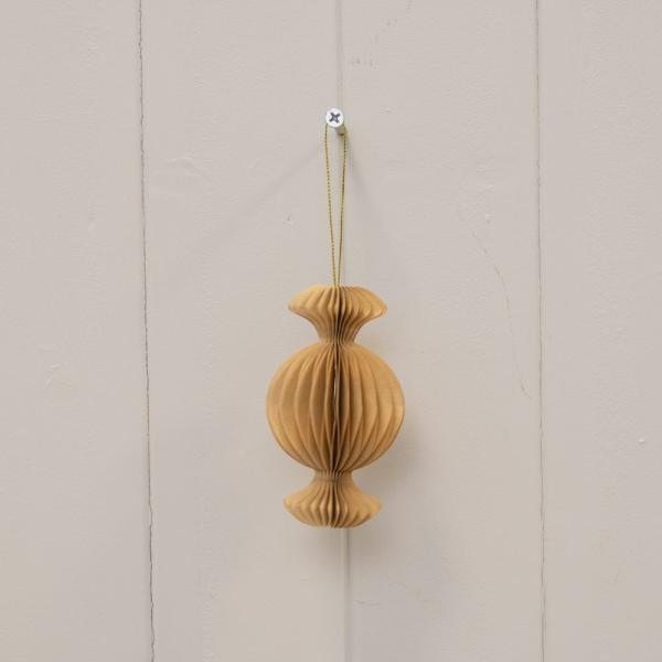 Set of 3 Caramel Candy Baubles