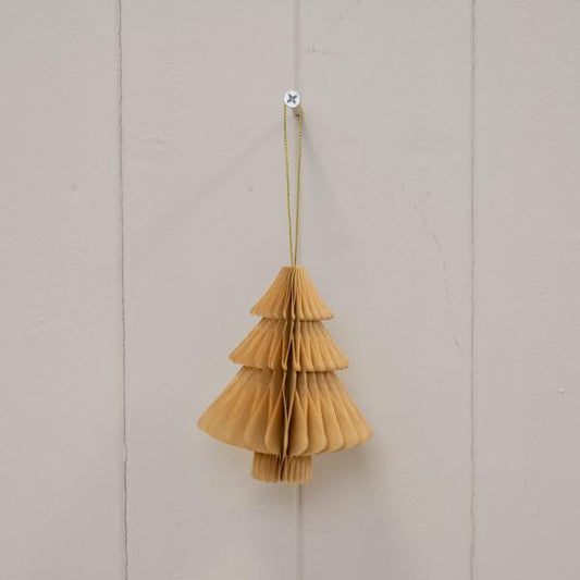 Set of 3 Caramel Tree Bauble