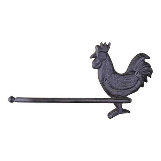 Cast Iron Rustic Toilet Roll Holder  Chicken
