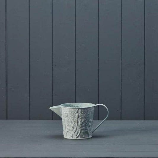 Zinc Floral Sage Jug/Planter (11cm)