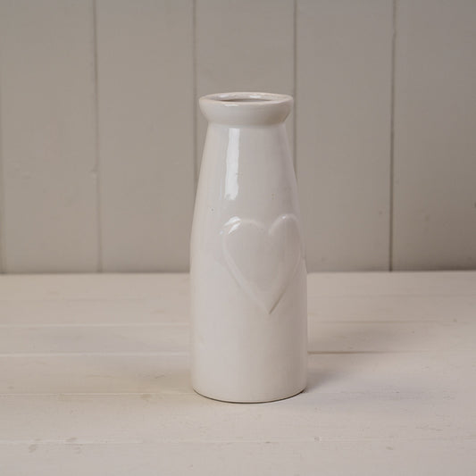 Ceramic vase with heart 8.8x8.8x18.8cm Weight-329g