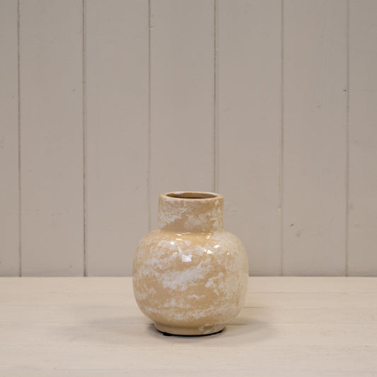 Marbled Ceramic Vase H15cm x D13cm