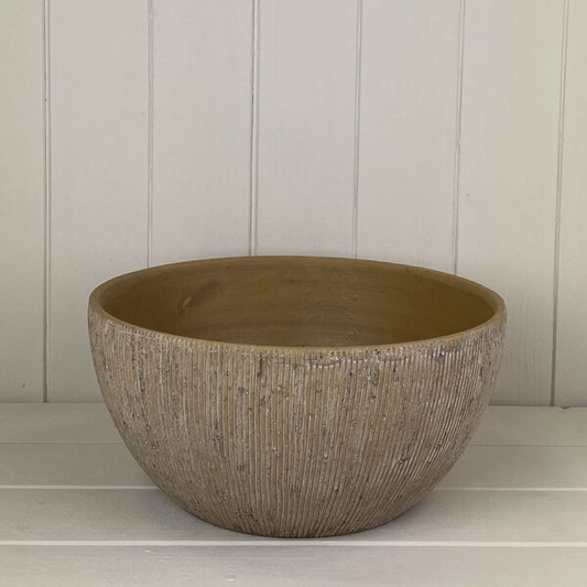 Pebble Stone Bowl TD28cm H13cm