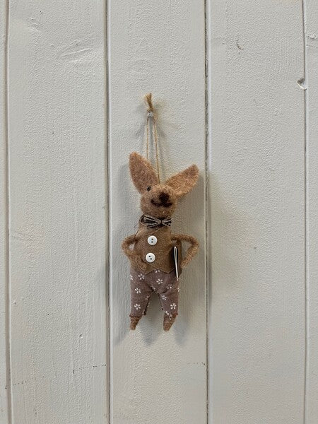 Hanging Wool Rabbit 15 cm