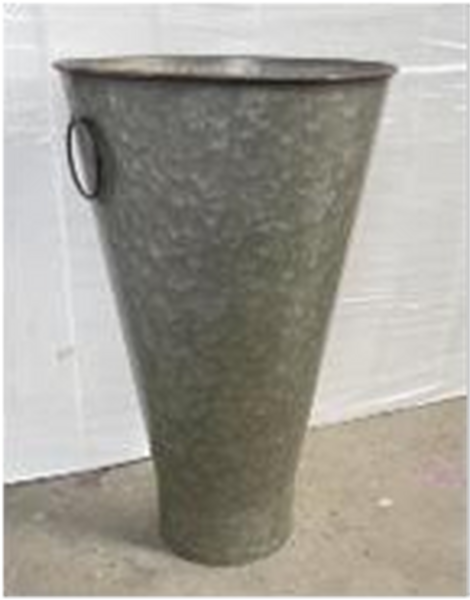 (SR) Zinc Longtom TD36.5 H55/57cm B20x7.7cm