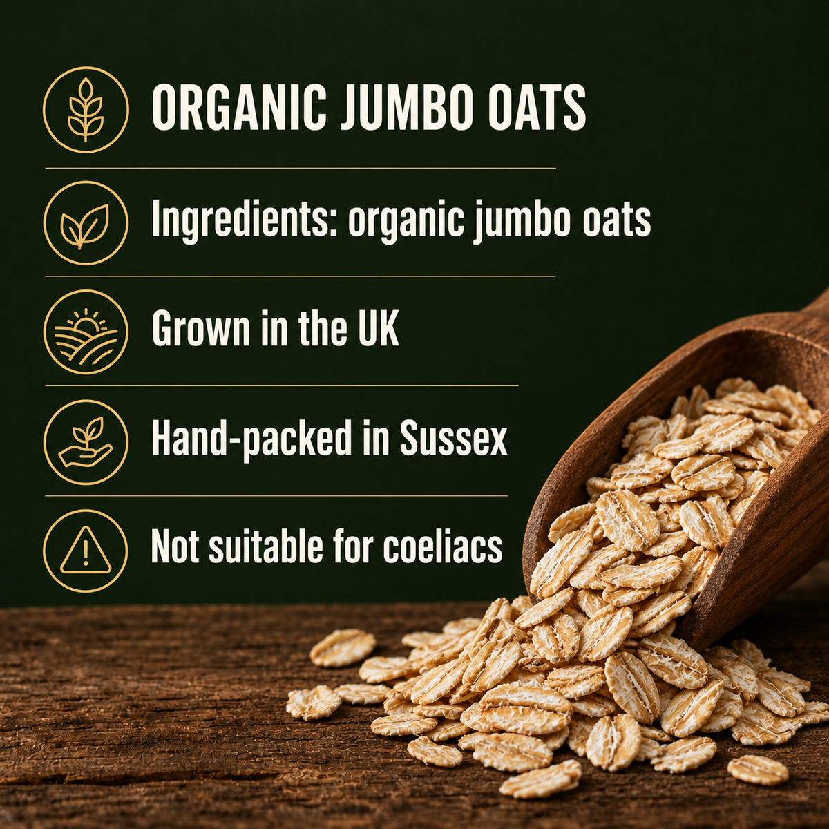 Organic Gluten Free Jumbo Oats
