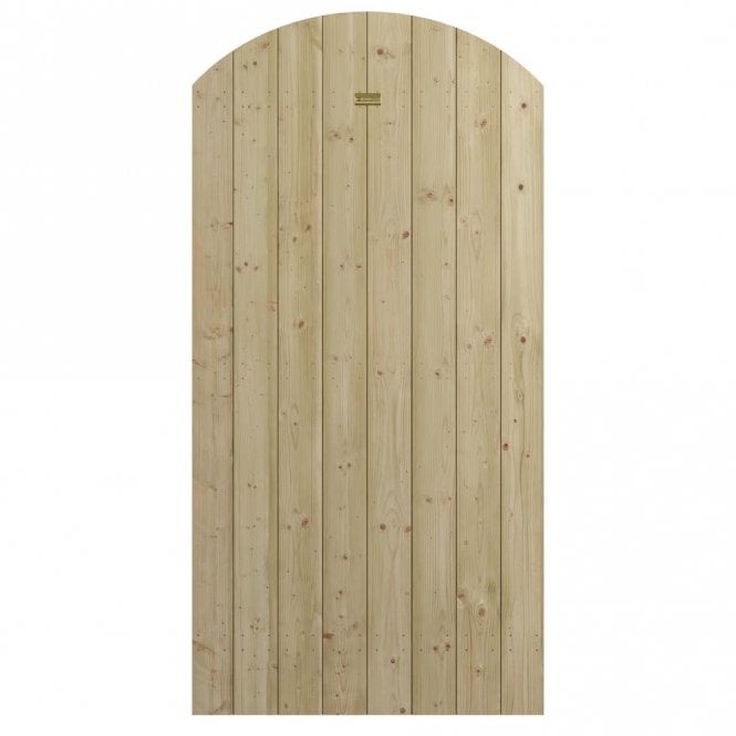 Rowlinson Tongue & Groove Arch Top Wooden Gate