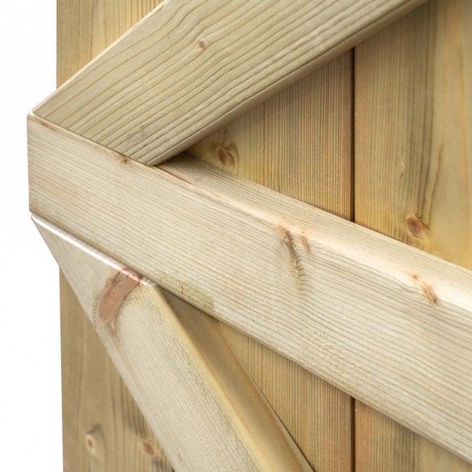 Rowlinson Tongue & Groove Square Top Wooden Gate
