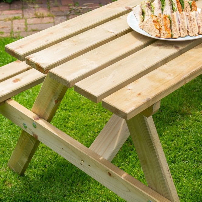 Rowlinson Traditional Picnic Table 1.5m