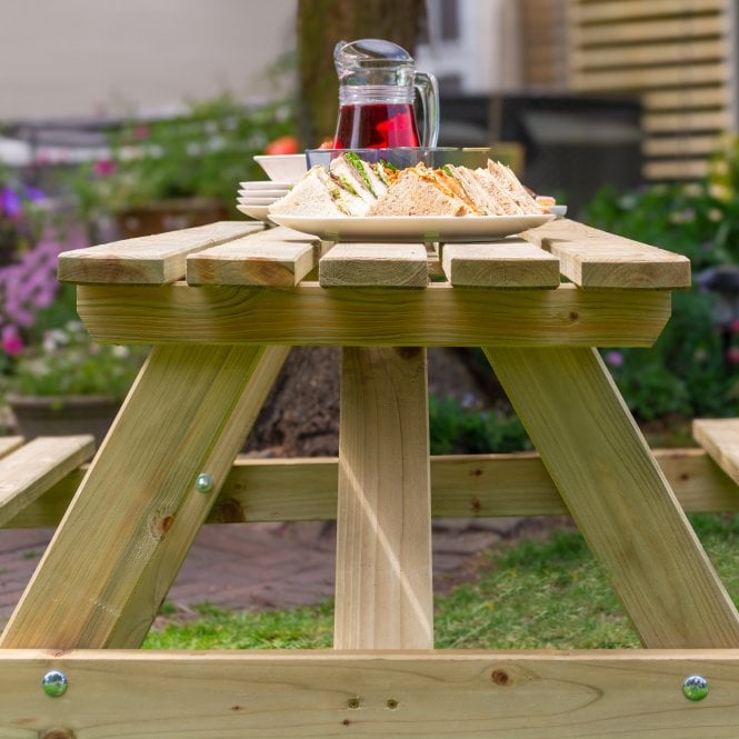 Rowlinson Traditional Picnic Table 1.5m
