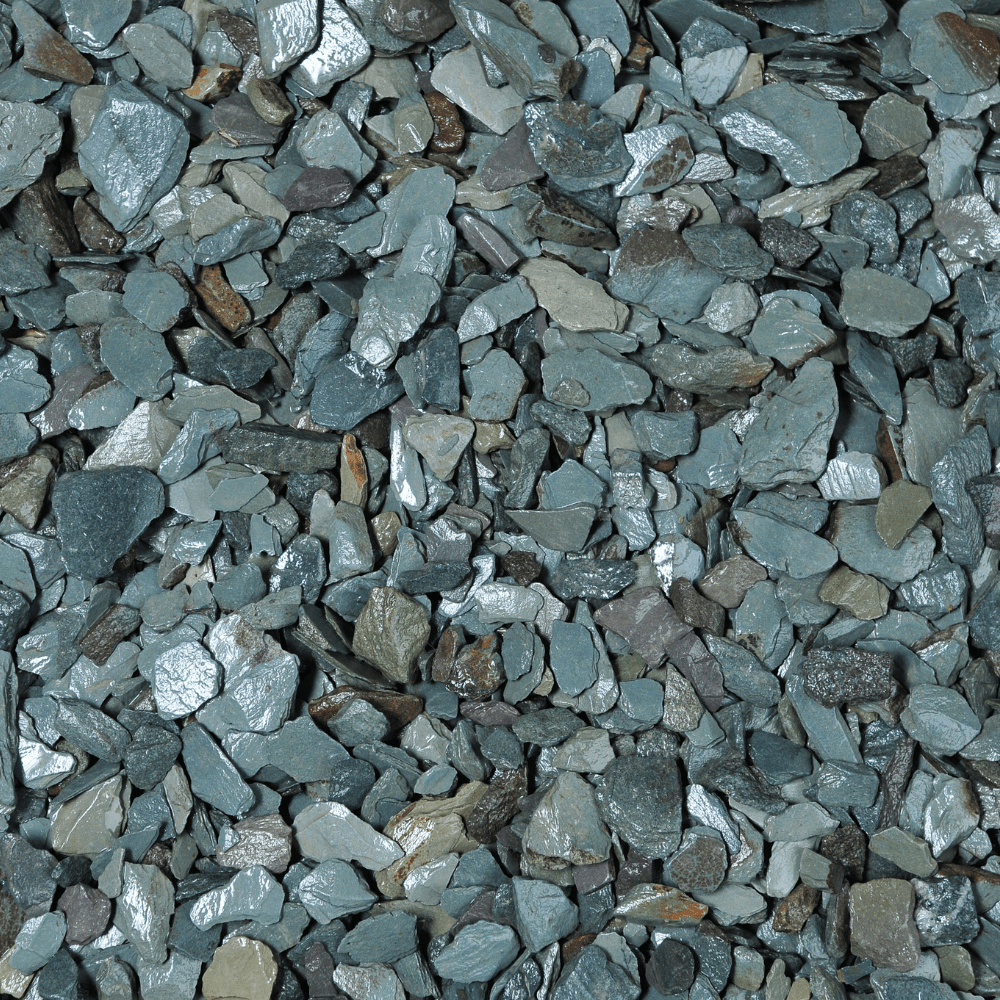 Welsh Green Crushed Slate Chippings 20mm Bulk Bag