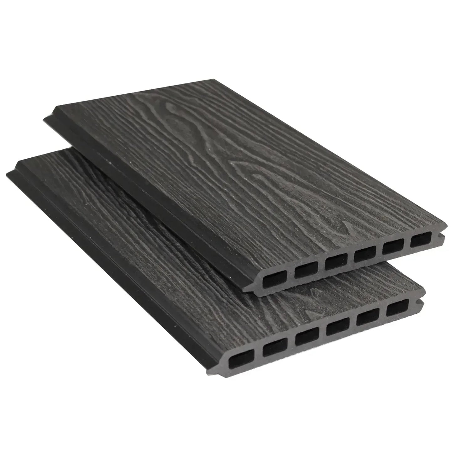 Black Woodgrain Fencing 6ft Kit