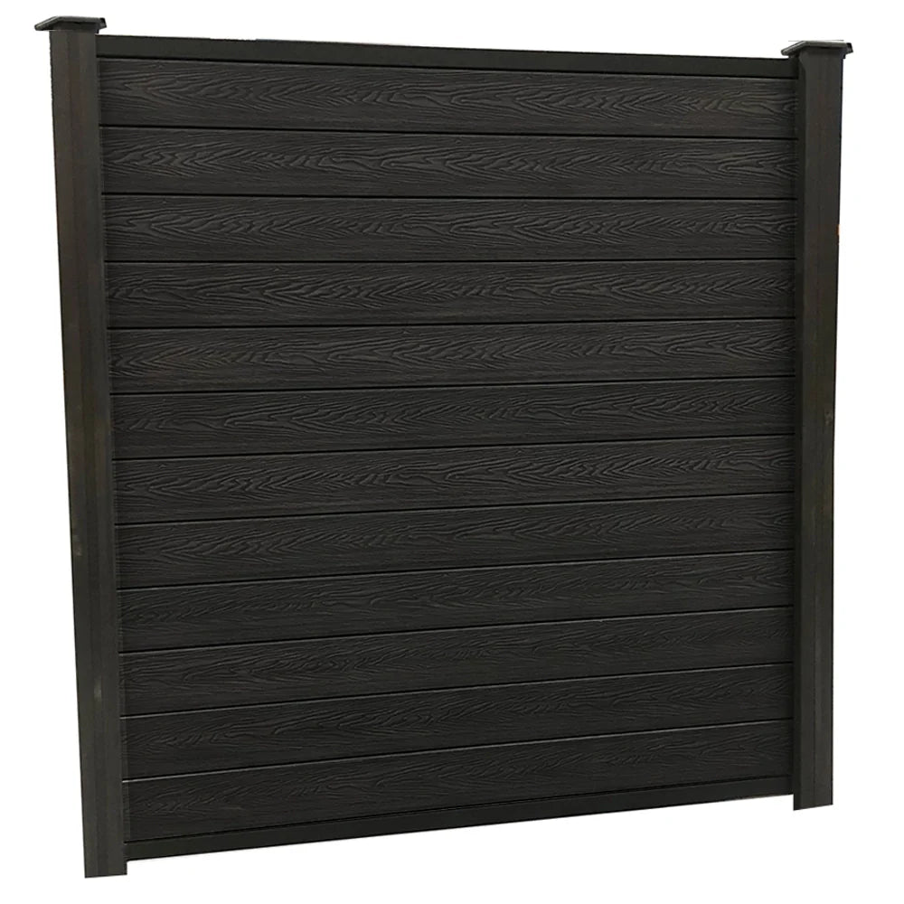 Black Woodgrain Fencing 6ft Kit