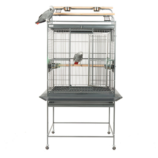 Dakota Cage suitable for medium parrots   Dimensions 81 x 58.5 x 178cm  Antique
