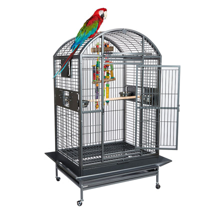 Santos Dome Cage suitable for medium parrots   Dimensions 91 x 71 x 167 cm 
