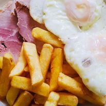 Ham Egg and Chips